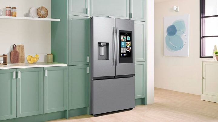 The Samsung Smart Fridge installed in a kitchen.