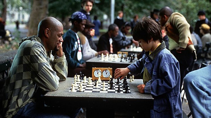 Max Pomeranc demonstrates his chess mastery in Searching for Bobby Fischer.