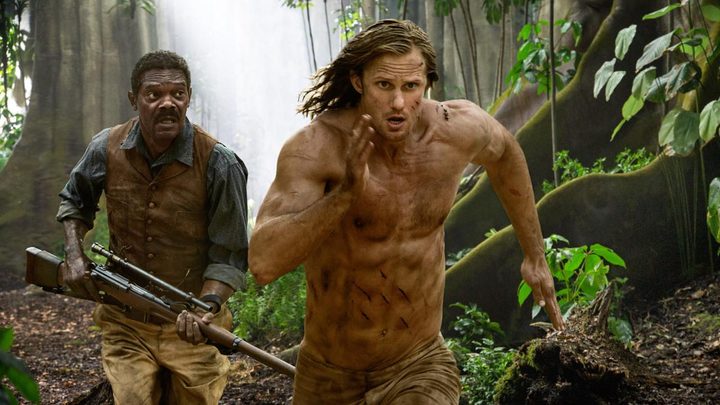 Samuel L. Jackson and Alexander Skarsgård in The Legend of Tarzan.