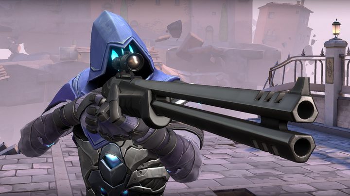 A Valorant agent holds the new sniper rifle weapon Outlaw.