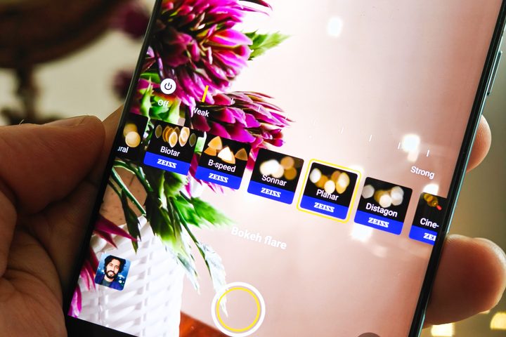 Zeiss camera portrait effects on Vivo X100.