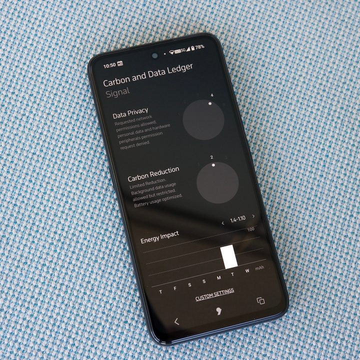 The Ledger feature on Apostrophy OS.