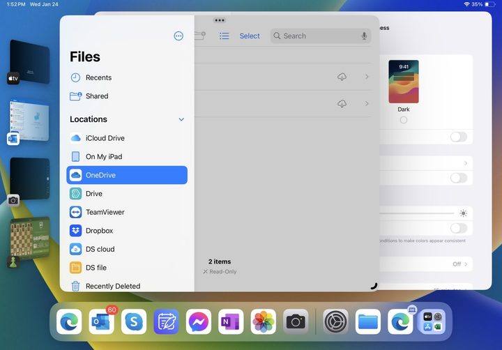 Apple iPad Pro 11 screenshot showing files.