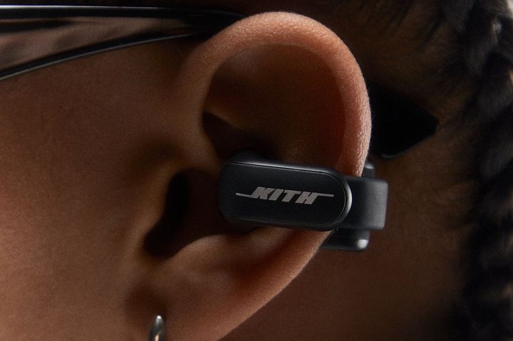Bose Ultra Open Earbuds with Kith branding.