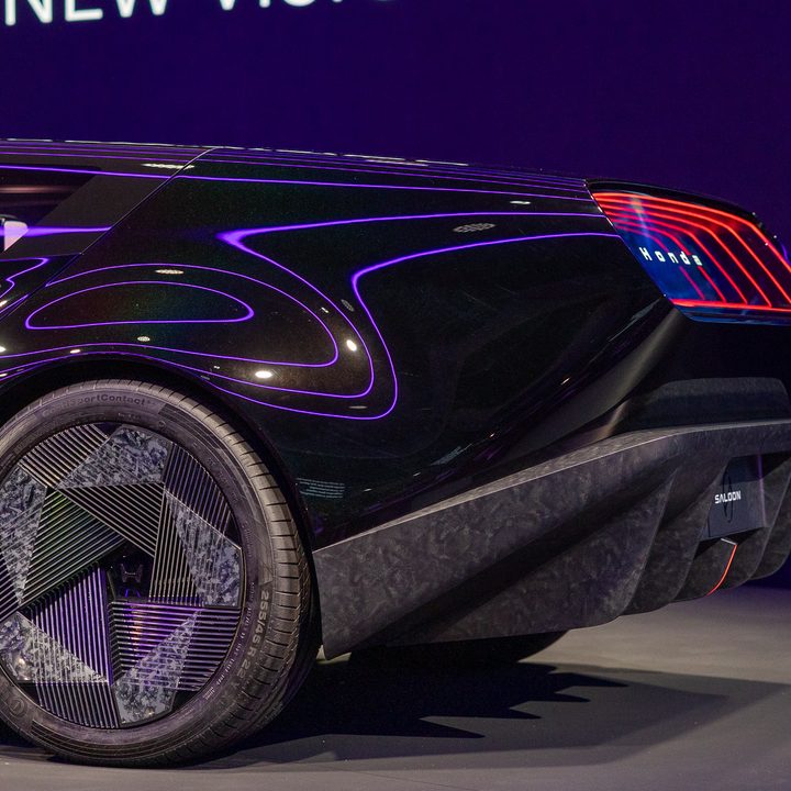 The Honda Saloon concept EV at CES 2024.