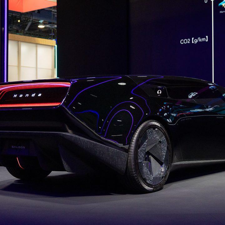 The Honda Saloon concept EV at CES 2024.