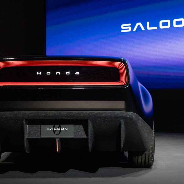 The Honda Saloon concept EV at CES 2024.