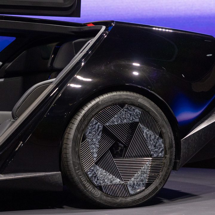 The Honda Saloon concept EV at CES 2024.