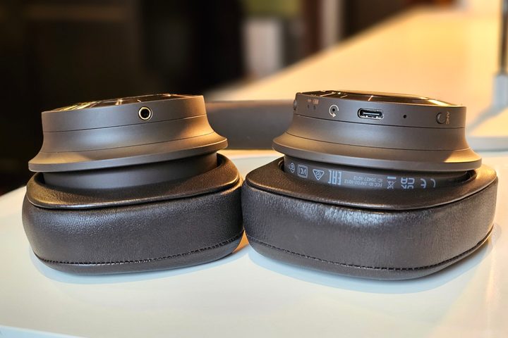 Dali IO-12 earcups seen from below.