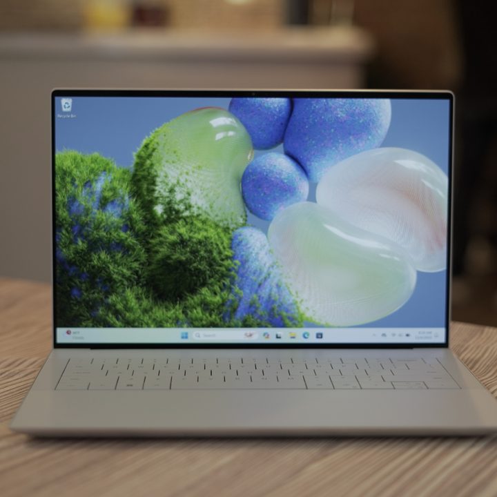 The Dell XPS 14 on a table.