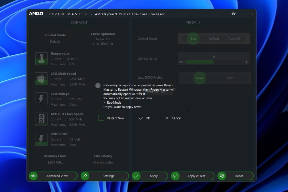 How to turn on Eco Mode for AMD CPUs - and why you should