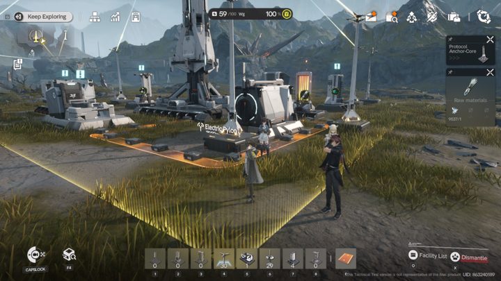 Arknights Endfield hub base with conveyor belt and machines