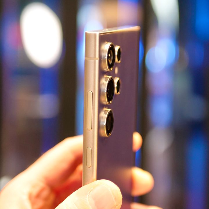 The side of the Samsung Galaxy S24 Ultra's camera module.