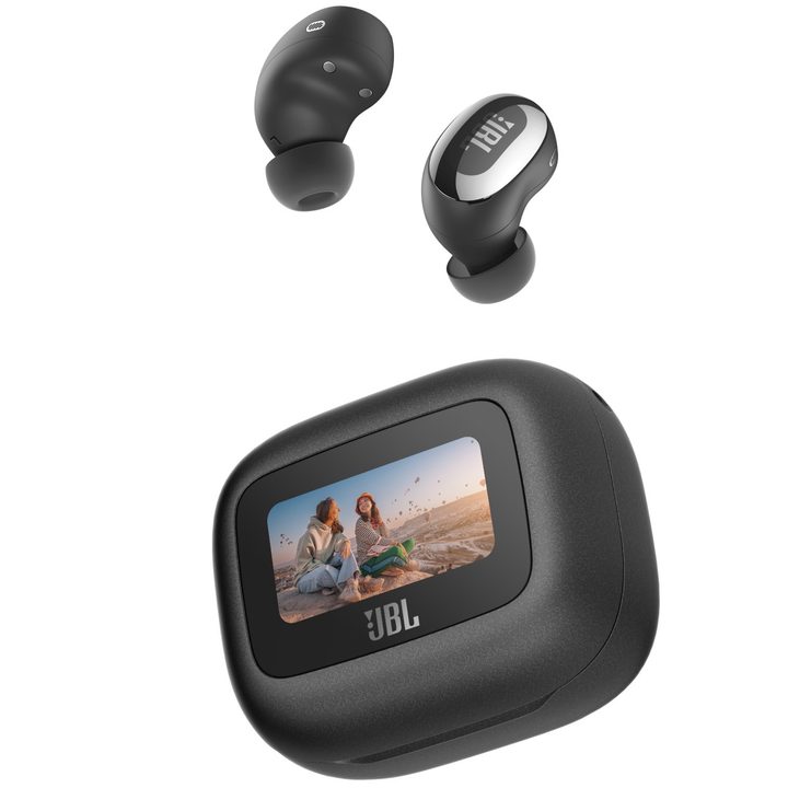 JBL Live Buds 3 in black.