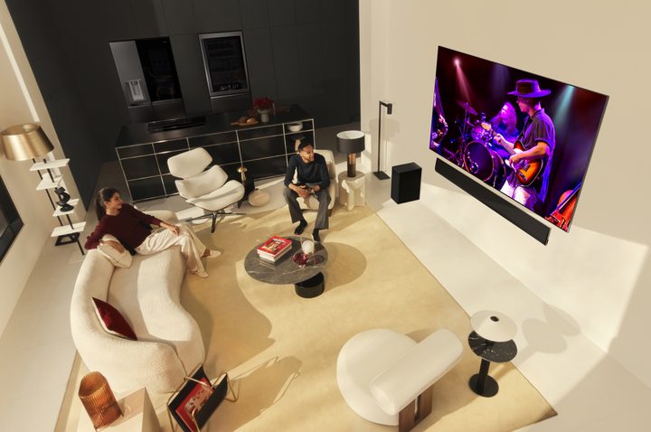 The 2024 LG OLED G4 television seen in a press image.