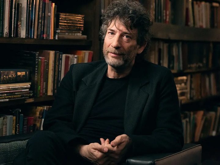 Portrait of Neil Gaiman.