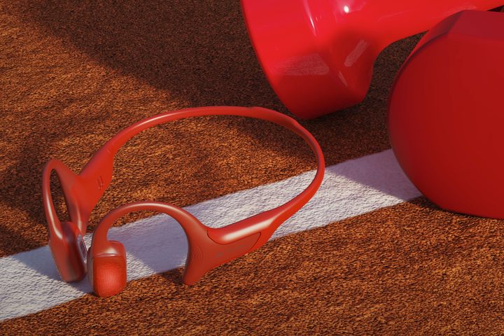 Mojawa HaptiFit Terra bone conduction headphones.