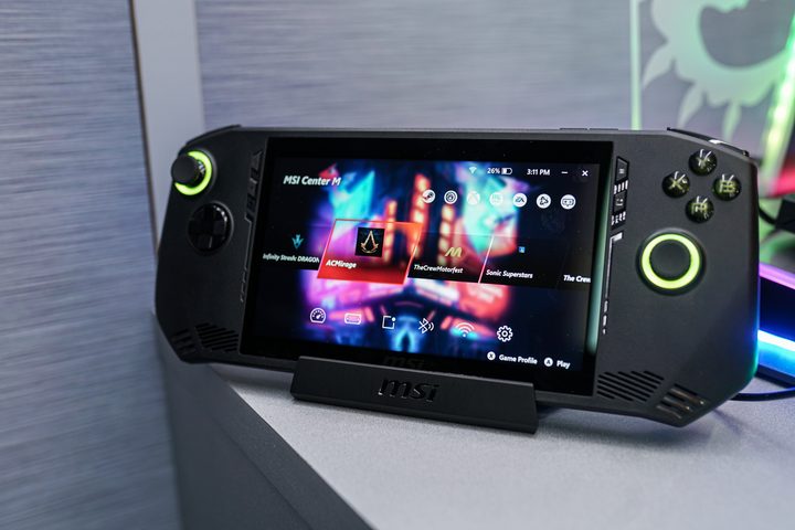 MSI Center M on the MSI Claw handheld.