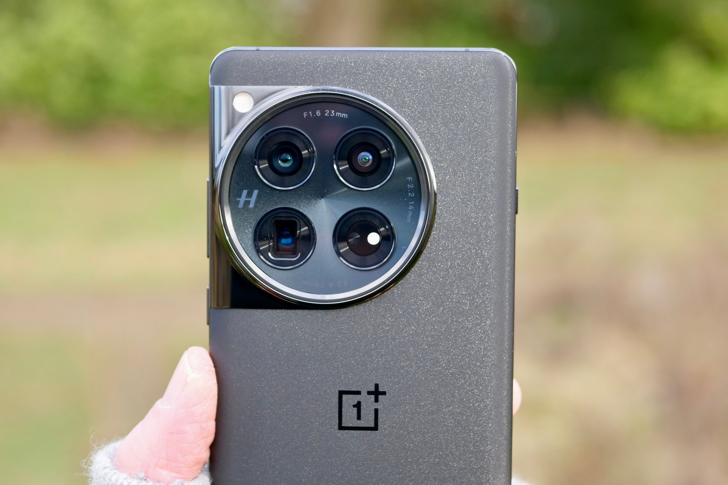 The OnePlus 12's camera module.