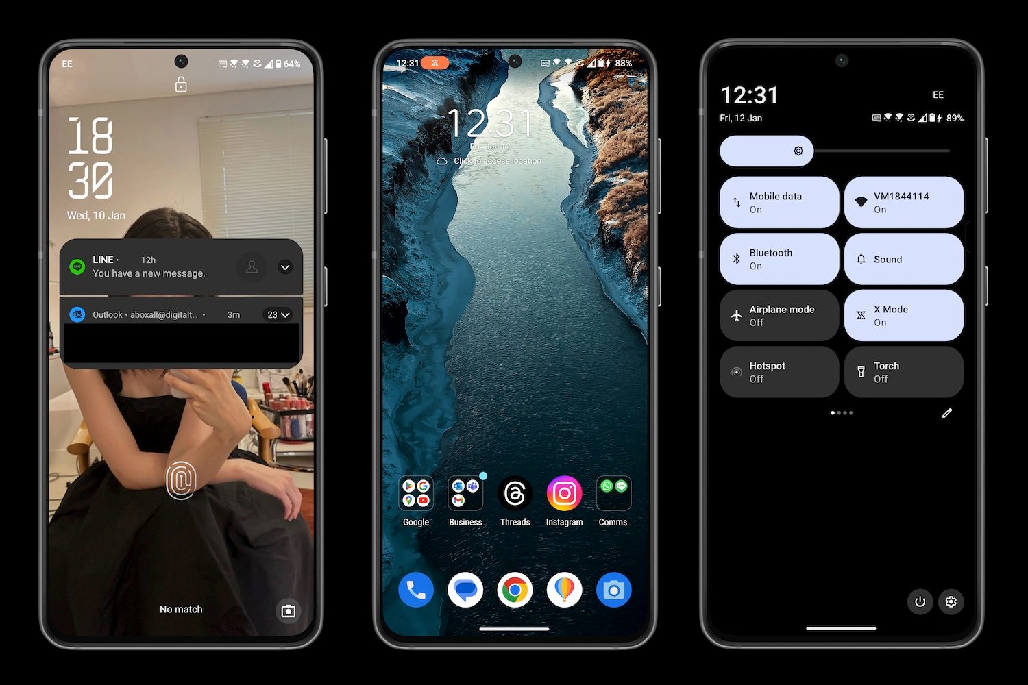 Screenshots taken from the Asus ROG Phone 8 Pro.