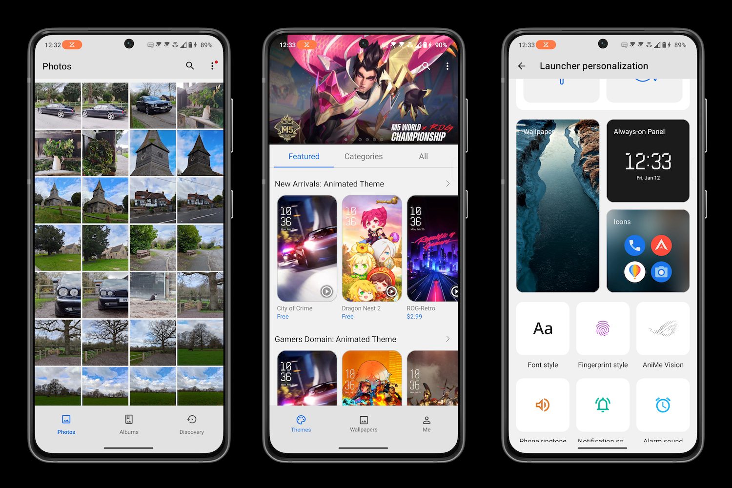 Screenshots taken from the Asus ROG Phone 8 Pro.