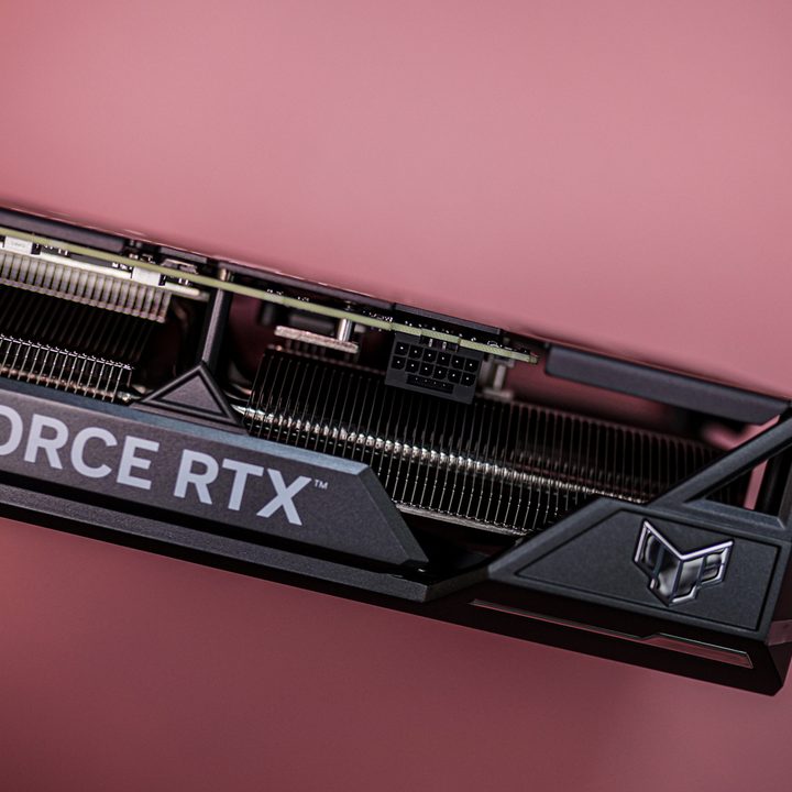 Power adapter on the RTX 4070 Ti Super graphics card.