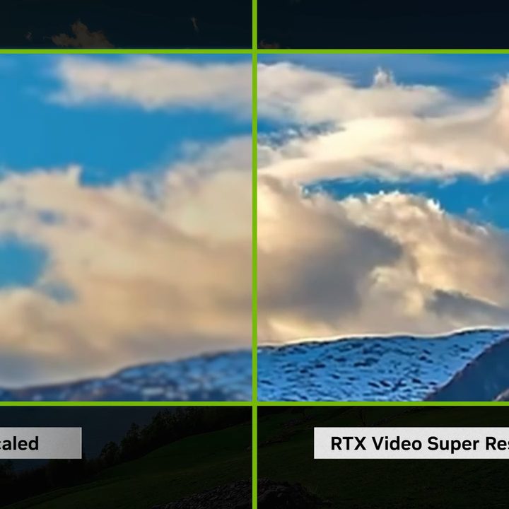 A screenshot showcasing the effect of Nvidia's RTX Video HDR.