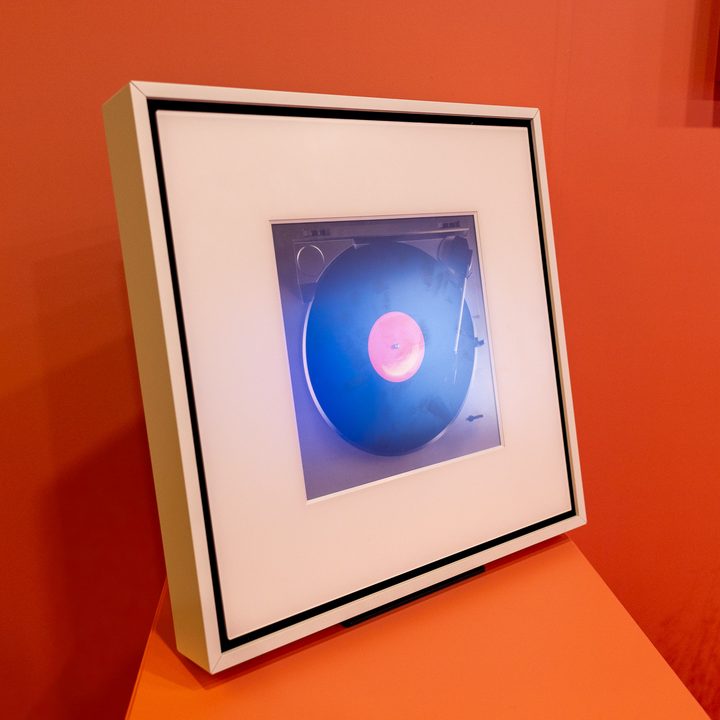The Samsung Music Frame speaker.