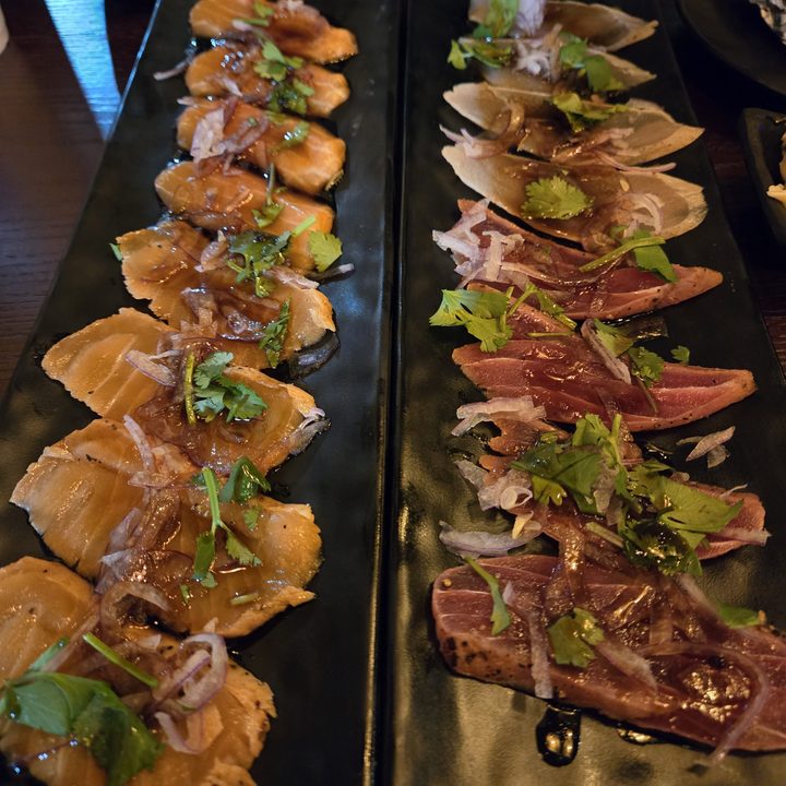 Variety of carpaccio taken with Samsung Galaxy S24.