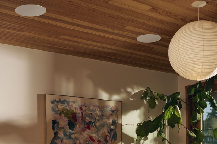 Sonos Sonance 8-inch ceiling speakers.