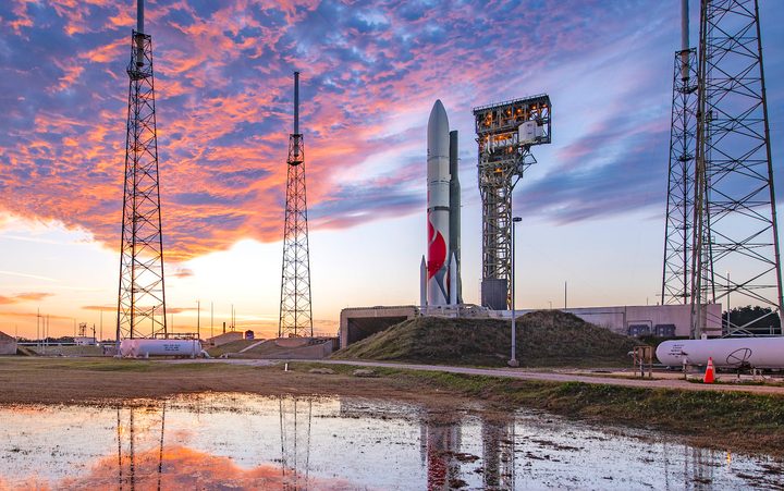 A ULA Vulcan on the launchpad at the Kennedy Space Center in Florida.
