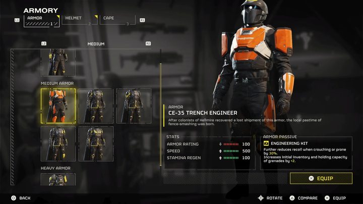The trench engineer armor in Helldivers 2.