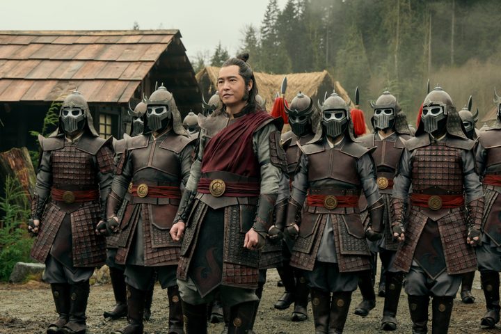 Commander Zhao stands with a group of Fire Nation soldiers in Avatar: The Last Airbender.