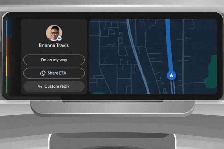 Summarization and one-tap response in Android Auto.