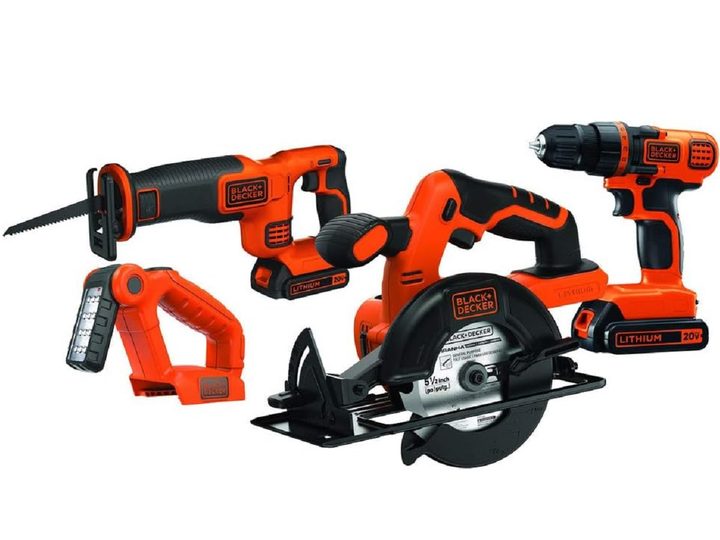 The Black Decker 20V Max Power Tool Combo Kit.