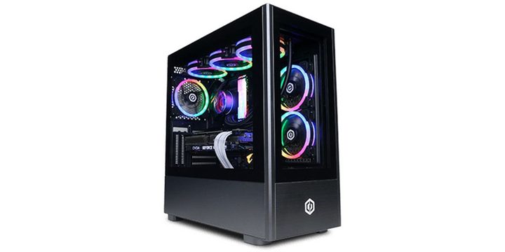 A CyberPowerPC desktop on a white background.