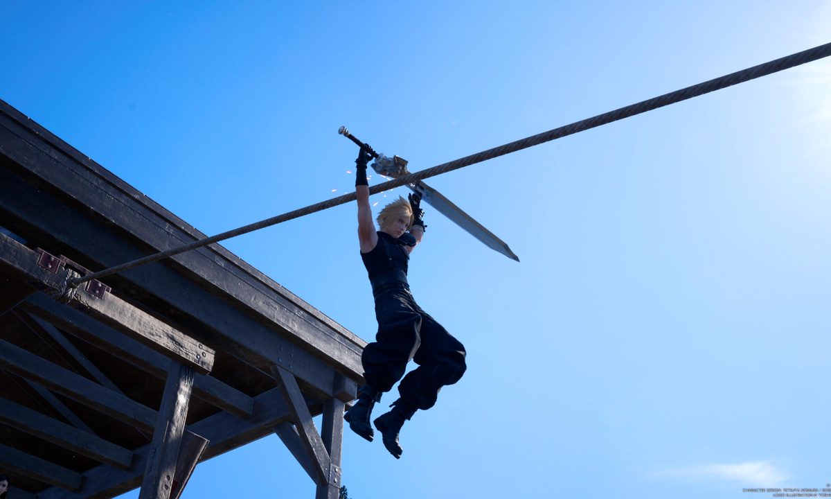 Cloud rides zipline