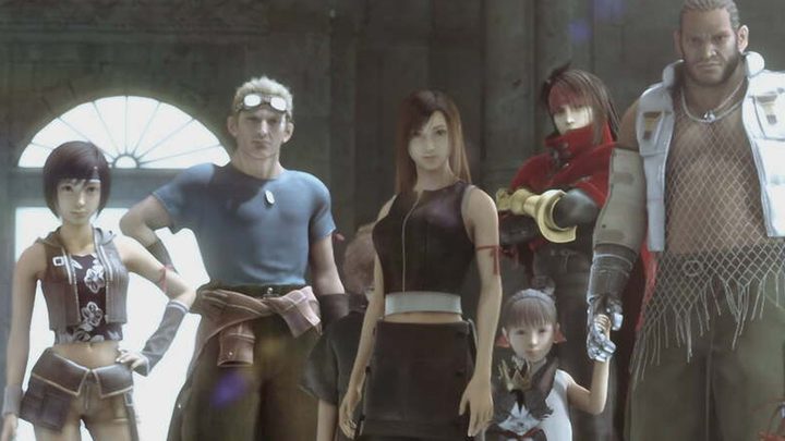 The main characters of Final Fantasy VII: Advent Children.