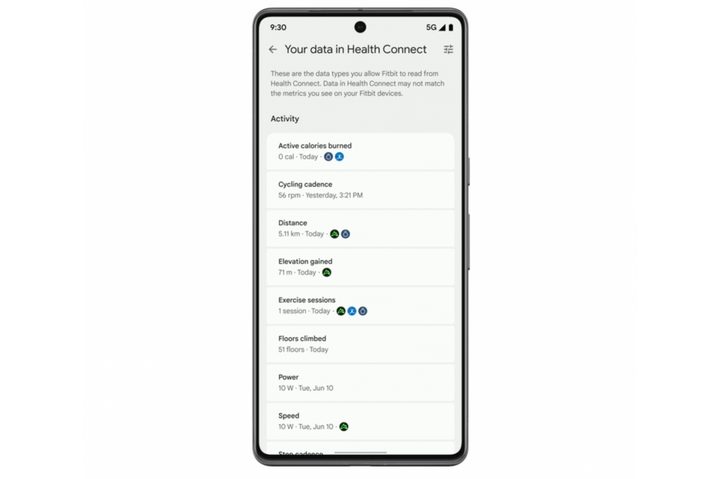 Fitbit integration with Health Connect apps.