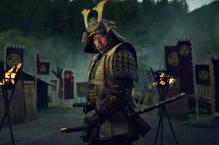 Hiroyuki Sanada wears samurai armor in a promotional image for "Shōgun."