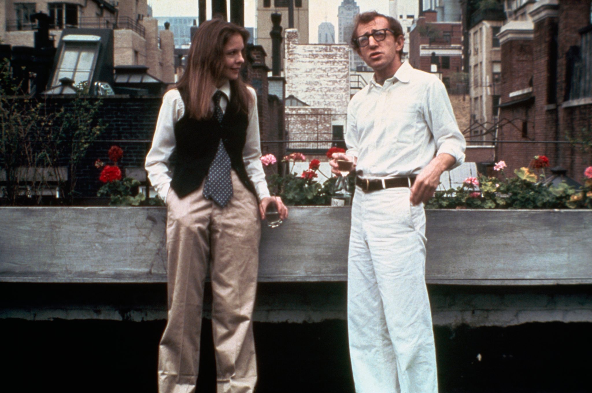 Alvy and Annie on an Upper East Side roof in Annie Hall.