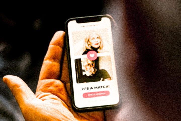 Getting a match on a dating app.