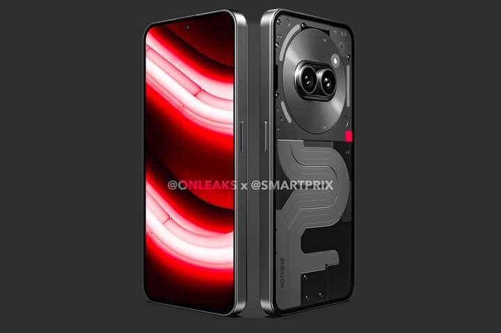 Side view of Nothing Phone 2a leaked renders.