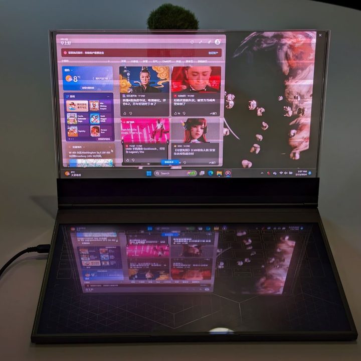 Thinkbook Project Crystal proof-of-concept transparent laptop.
