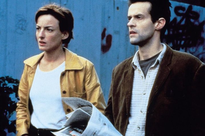Pascale Bussières and Alexis Martin in August 32nd on Earth (1998).