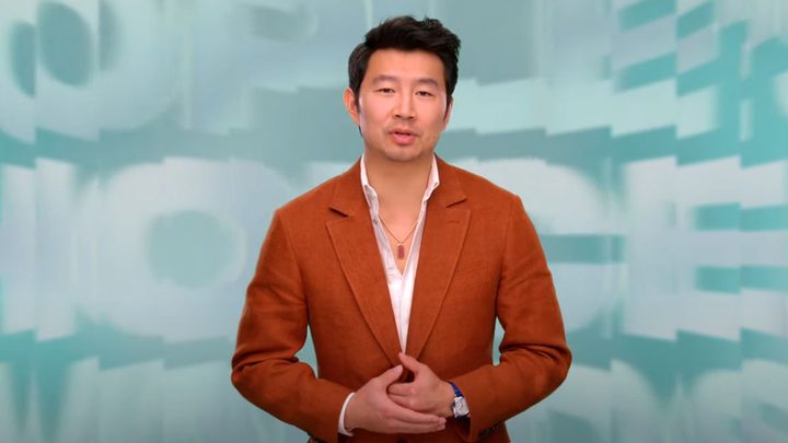 Simu Liu in a promo for the 2024 People's Choice Awards.