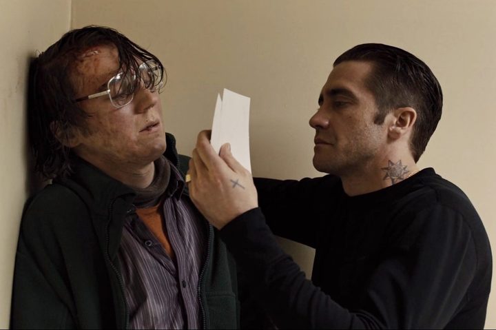 A man attacks another man in Prisoners.