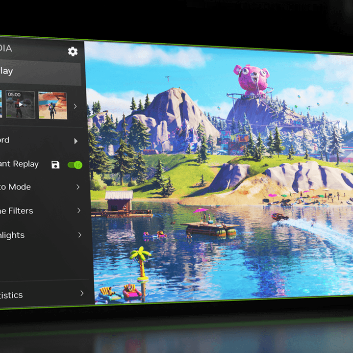 A screenshot of the overlay using the Nvidia app.
