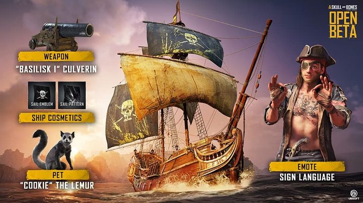 A list of beta rewards for Skull and Bones.