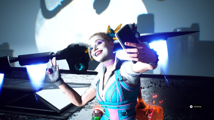 Harley Quinn win animation in Suicide Squad: Kill the Justice League.